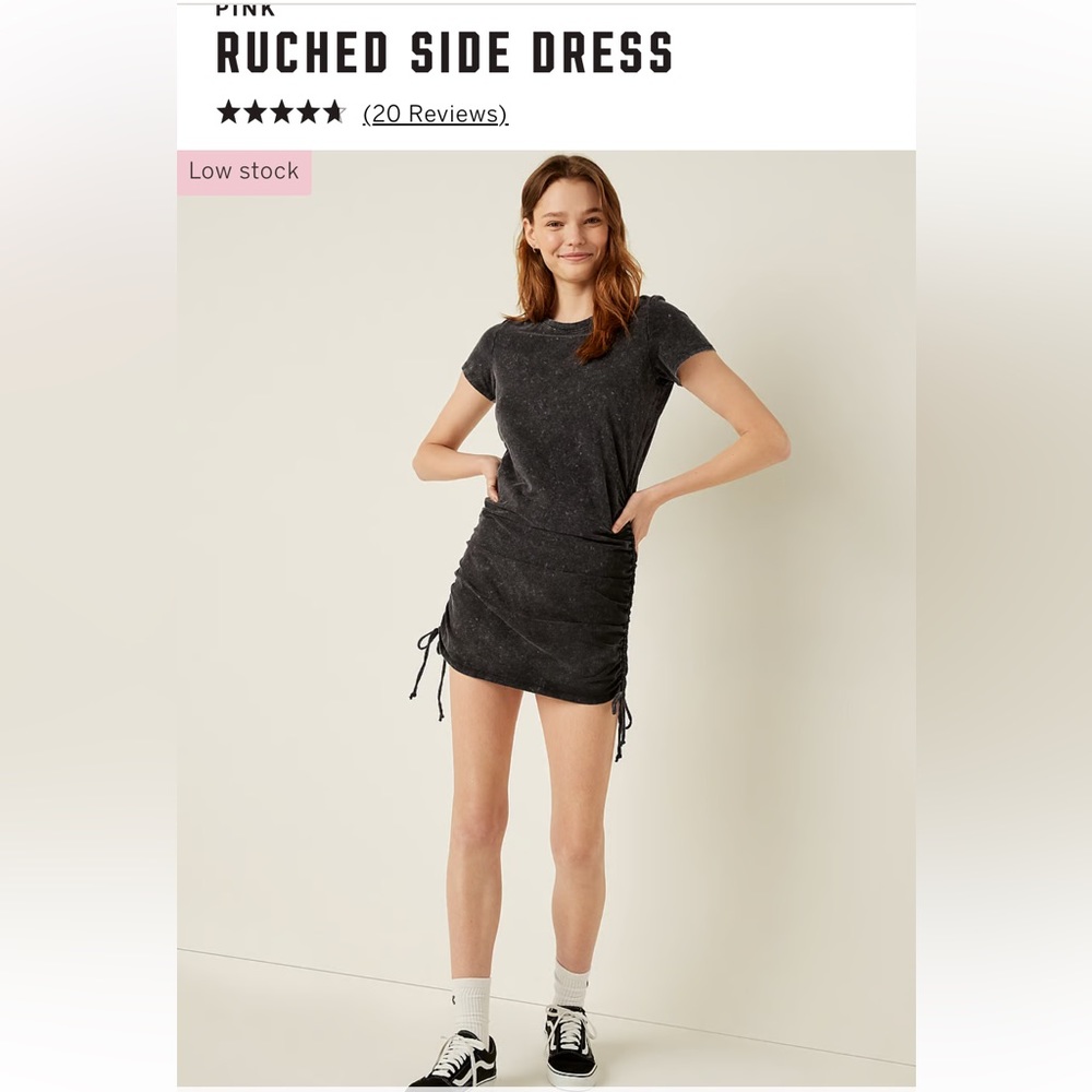 Ruched side dress by Pink